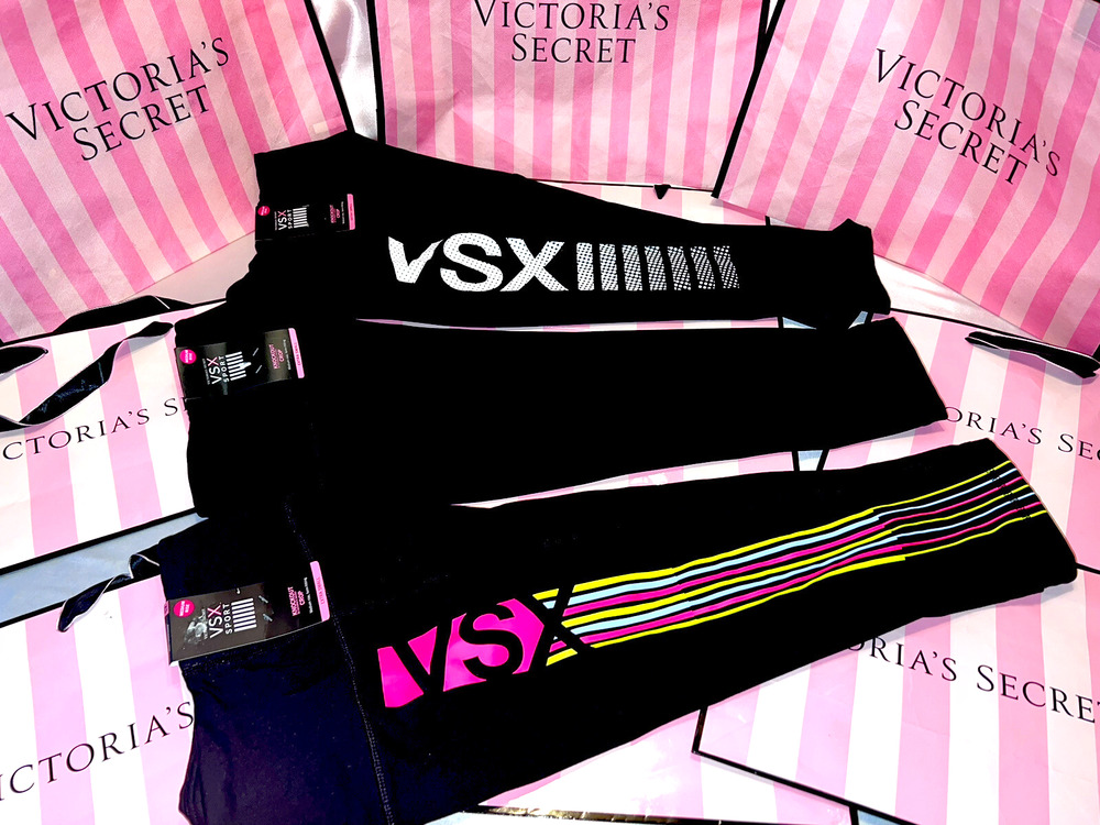 Victorias Secret VSX Knockout Tight Leggings Pants Cropped XS Lot Discontinued